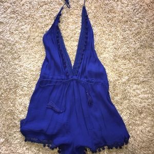 Jetset Diaries Blue Romper